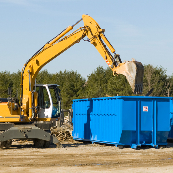 what are the rental fees for a residential dumpster in Murrayville